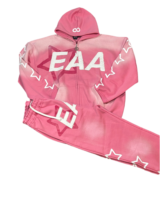 Pink “EAA” Sweatsuit
